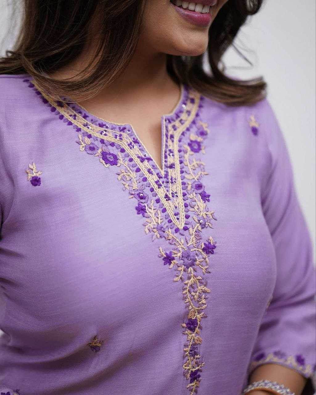 Rayon Embroidered Kurti - MYLUXURY LANE ENTERPRISE